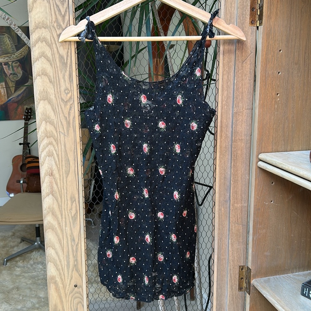 Free People Intimately Floral Mesh Tank Top